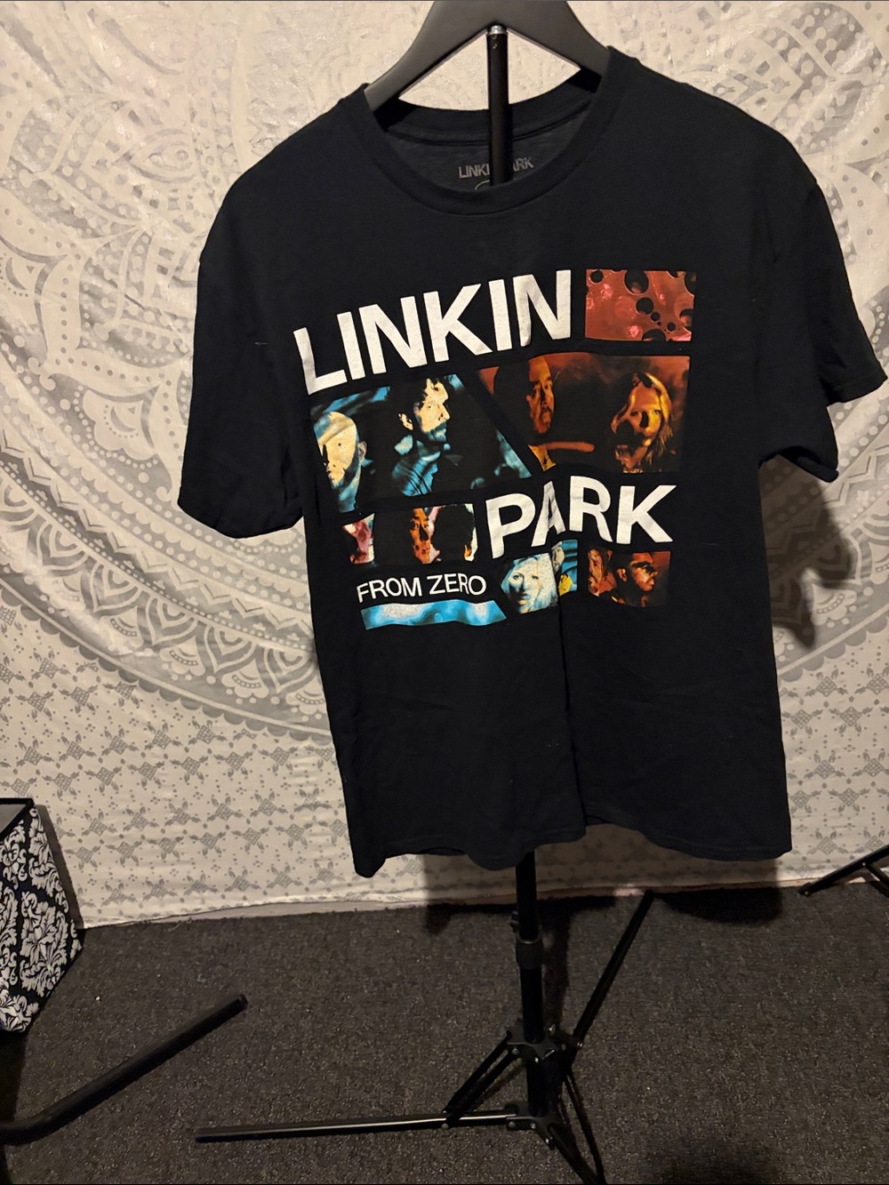 Linkin Park Men's Black Graphic Tee - From Zero Design